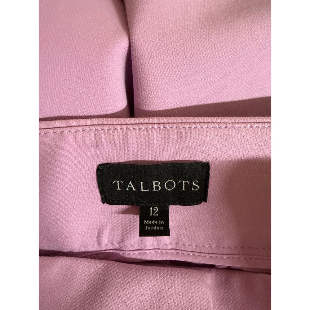 Talbots Orchid Ankle Pants Size 12 Stretch Straight Leg Career - Picture 7 of 8
